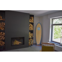 Support planche de surf en bois