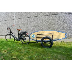 Remorque vélo spécial plage - roues fat bike